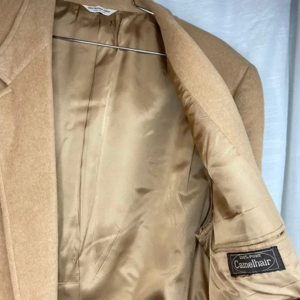 Vintage Men's Barrister Camel Hair Blazer Jacket (L/XL)